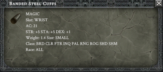 BANDED STEEL CUFFS item card